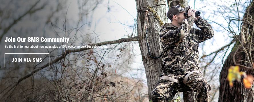 TideWe hunting blind lineup displayed in a forest clearing showing see-through mesh technology